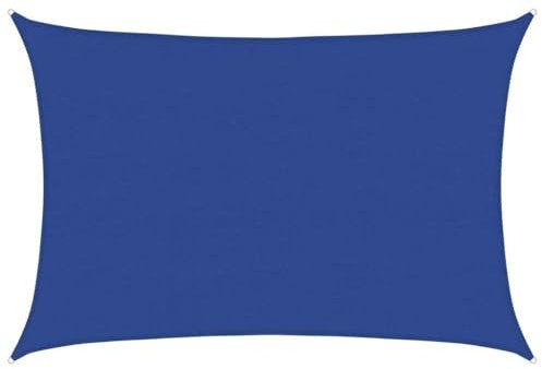vidaXL Vela Parasole 160 g/m² Rettangolare Blu 5x7 m in HDPE