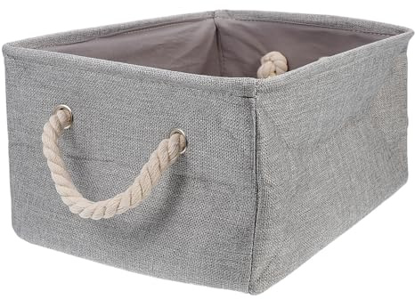 Spielzeugaufbewahrungsbox mit Henkel, Große Canvas Box | Zuhause, Einfache Form im Stilvollen Design, Innen Farbe Zufällige Farbe