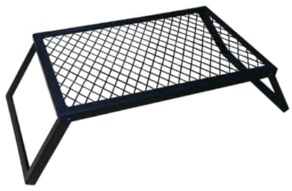 Gralara Klappbarer Lagerfeuer-Grillrost, Kuchen-Kühltablett, Barbecue-Grill, Camping-Grill, BBQ-Grill für Ausflug, Picknick, Wohnmobil, Camping, Jagd
