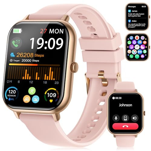 Smart Watch for Men Women(Answer/Make Call),1.83HD Fitness Tracker with Pressure/SpO2/Heart Rate Monitor,Sleep Tracker, Step Counter, IP68 Waterproof 123+ Sport Modes Fitness Watch for Android&iPhone