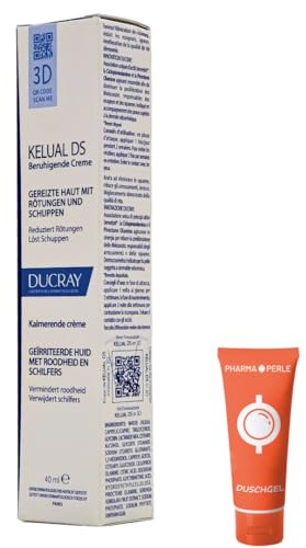 Kelual DS Creme 1x 40 ml I Beruhigende Anti-Schuppen Creme I für gereizte Haut mit Rötungen und Schuppungen I Feuchtigkeit I Seborrhoische Dermatitis I Spar-Set plus Pharma Perle give-away