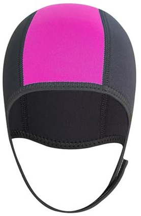 MiOYOOW Neoprene Diving Hood, Scuba Wetsuit Cap with Adjustable Chin Strap Thermal Swimming Hat for Water Skiing Surfing Rafting Women Men