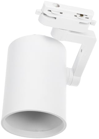 TOYANDONA Supporto per Faretti Par30 Base a Vite E27 in Ferro Bianco, Orientabile ed Efficiente, per Illuminazione D'accento Interna e Sistemi a Binario Dimmerabili