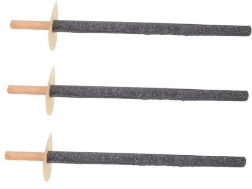 ifundom 3pcs Outdoor Garden Torches Fire Torch Light Oilcloth Starter Handheld Light Camping Fire Starting Sport Wooden Event Starting