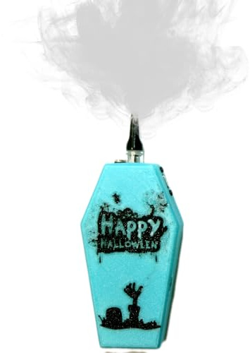 Mini máquina de humo con control remoto de color luminoso para fotografía, eventos al aire libre, cosplay, profesionales, fiestas, efectos de pequeño teatro (azul brillante)