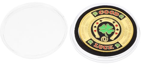 Abaodam Protector de monedas Luck Poker Guard con textura única para entusiastas del póquer, juegos de mesa coleccionables