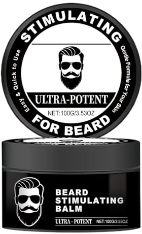 Bartbutter – feuchtigkeitsspendender Schnurrbart-Balsam für die Pflege von Männern, feuchtigkeitsspendende Formel mit Bartverdichtungseffekt, nach der Rasur für Styling, Friseur, Reisen