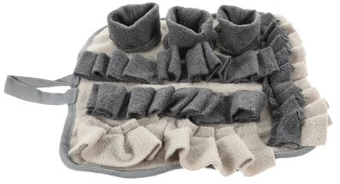 KOMBIUDA Kaninchen Schnüffelmatte aus Anti Rutsch Fleece 30x30cm Langlebig Waschbar Suchspiel für Kaninchen Kaninchenbedarf Haushalts Schnüffeldecke