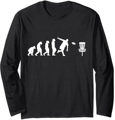 Disc-Golf-Player Disc-Golfing Game Evolution Disc-Golf Maglia a Manica