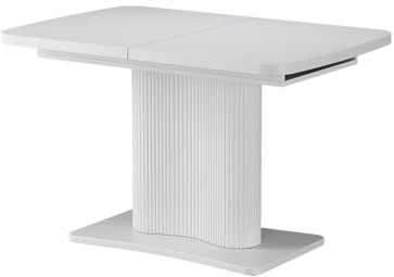 Vicco Esstisch Fenaro, Weiß, 120-160 x 80 cm | ausziehbar, mit Auszugsfunktion für variable Tischlängen