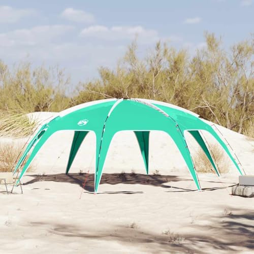 Partyzelt Seegrün Wasserdicht, 695x695x295 cm Polyester PU-Beschichtung, Großes Outdoor Camping Zelt mit Fiberglasstangen, Einfacher Aufbau für Familie, Picknick, Strand, Poolschutz, Tragbar