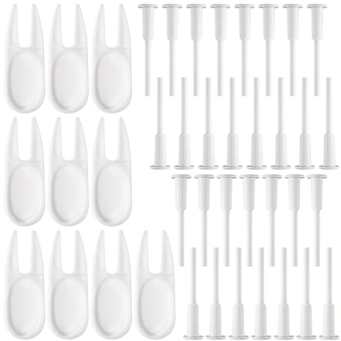 30 PCS Space Hopper Plugs, Universal Yoga Ball Plug Kit for Exercise Balls, Pilates Balls, Stability Balls, Inflatable Beds and Pool Floats, Air Stopper Plug Valve Nozzles Pin, With 10 Remover Tools
