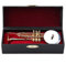 Miniatur Trompete Replik Mini Trompete Boxed Bestnote Mini Musikinstrument Modell Goldene Überzogene Instrument Modell Musikalische Ornamente