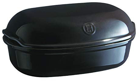 Emile Henry Charcoal Artisan Bread Baker Panettiere Artigianale, Ceramica, Carbone
