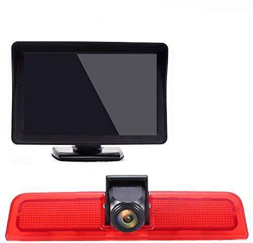 Van Transporter Bremsleuchte Kamera 1280 * 720p Nachtsicht Bremslicht Rückfahrkamera+4.3 LCD Monitor für Caddy Life 2K Facelift III Kasten 2KA Kombi Cross Maxi Tdi dritte 3 2003-2014