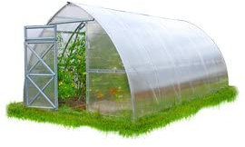 Tunnel Serre polycarbonate 3 x 4 m renforcé pour jardin jardin plantes serre box 4 x 3 m