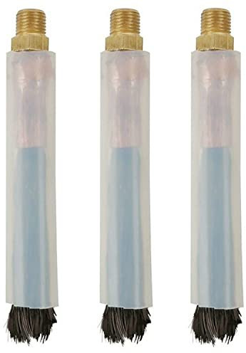 Spazzole per saldatura con testa in rame 3 pezzi per pulizia del giunto di saldatura del cordone di saldatura Pulitore per saldatura, saldatura passivata e in acciaio inossidabile (M8)