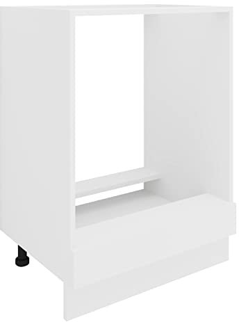 VCM Ofenschrank Breite 60 cm Herdumbauschrank Herdschrank Backofenschrank Esilo Weiß