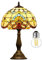 Kinbolas Lampe de table de 12 pouces Série baroque Abat-jour en verre teinté Lampe de chevet de style Tiffany Lecture Lampe de bureau antique Salon Chambre Bureau Vintage Art Déco Victorien