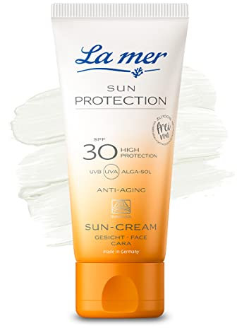 La mer Sun Protection Sun Cream LSF 30 - Sonnenschutz für das Gesicht mit Anti Aging Effekt - Feuchtigkeitsspendende Sonnencreme - Für alle Hauttypen - 50 ml