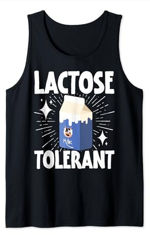 Lactose Tolerant Tolerante A La Lactosa Lechero Camiseta sin Mangas