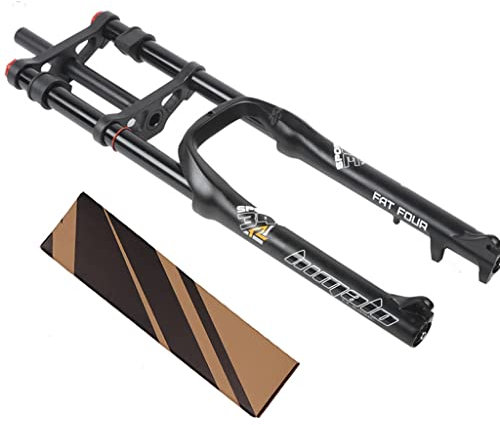 Fahrradfedergabeln 26 Zoll 4,0 Fat Tire Gabel Gerade Downhill Mountainbike Gabel 1-1/8 Scheibenbremse Luftgabel 170 mm Federweg E-Bike Vorderradgabel Snow Beach MTB Fahrrad 2850 g