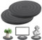 2 Pièces Support Plaque Tournant Rotatif 20cm Plateau Tournant 360 Degré Pivotant Universel Rond Plateau pour Ordinateurs Portables Moniteur TV Haut-parleurs Artisanat Plantes Cuisine