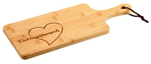 KESPER | Schneid- & Servierbrett Bambus Lieblingsmensch | 58392
