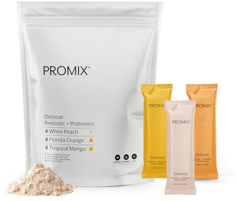 ProMix Nutrition Debloat Prebiotics and Probiotics - Digestive Health, Nausea Relief, Gut Repair, and Bloating Relief for Women and Men - Variety Pack - 12 Servings (Pack of 12)
