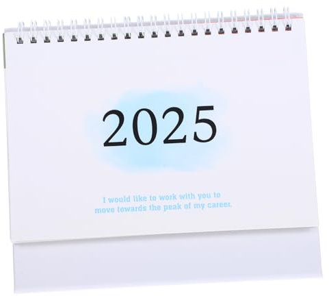 SHOWERORO Tischkalender 2025 Dekorativer Standkalender Mit Notizbereich Für Büro Und Zuhause