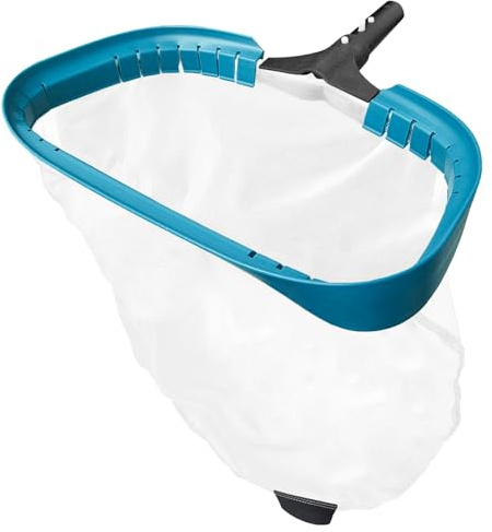 POOLWHALE Poolkescher – Professioneller 50,8 cm großer Laubkescher, Aluminiumrahmen, tiefer Nylonbeutel, ultrafeine Netznetze zur Reinigung von Blättern, Sand, Pollen, feinstem Schmutz (ohne Stange)