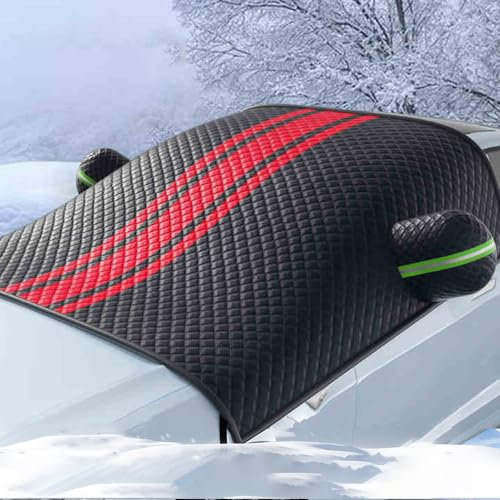 bairuibin Frontscheibenabdeckung Winter Auto für R-enault Kangoo 1997-2022 2023 2024 2025 X61 X62,Abdeckhaube Auto Winter Abdeckung Scheibe Eisschutzfolien,Frontscheiben Abdeckung Anti Schneedecke