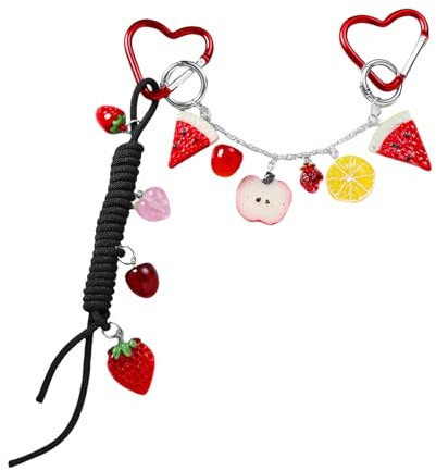 KMGDM Elegante Obst-Designs, Taschenanhänger, Accessoire, Handtaschen-Anhänger für modische Frauen und jugendliche Stile-Enthusiasten