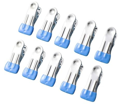 10pcs Towel Holders For Outdoor Use Stainless Steel Heavy Duty Clothes Pins Holders Easy To Carry Metal Clothespins