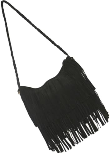 DEARMAMY Sac BandoulièRe Femme À Franges Sac Besace ÉLéGant 13.39X11.42X4.33In Messager Mode Pour TéLéPhone CléS Et Maquillage Quotidien Shopping FêTe