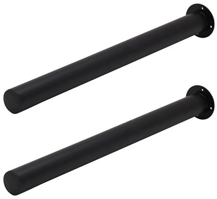 KingSaid Pieds de Lit Réglable 71-110cm Pied de Lit Table Basse Pieds de Meuble Réglables Cuisine en Métal Pieds Réglables en Hauteur avec Accessoires pour Meuble Bureau Salle de Bain (2, Noir)