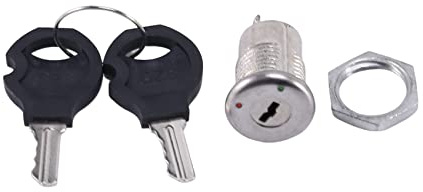 Bosiyrggrl Interrupteur de verrouillage en metal + cles noirs 2 positions electriques ON/OFF
