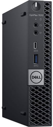 Mini PC Computer Desktop Dell OptiPlex 7070, procesador Core i7-9700T, memoria RAM 16 GB, disco SSD 1 TB, Win 11 Pro (reacondicionado)