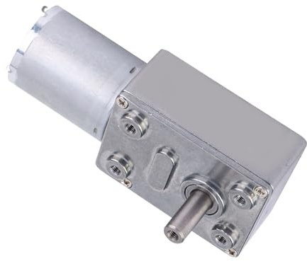 Haofy Motore di Riduzione della velocità DC Motoriduttore a Vite Senza Fine a Torsione di Grandi Dimensioni per Apparecchiature di Intrattenimento Motore 12V per Macchina per Nidificare Cappe da (50)