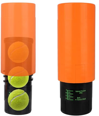 Tennisboll Tryckbehållare Förvaringsburk, Rymmer 3 Bollnar 14 PSI Tryckkapsel för Tennisbollar Besparare Lufttät Behållare Bibehåller Fräsch Studs Återanvändbar Tryckburk för Spelare