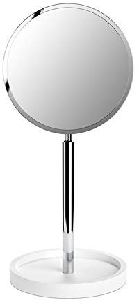 Decor Walther Kosmetikspiegel Stone KSA freistehend weiß Chrom