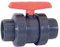 Suinga Ventil mit PVC-Gewinde, 63 mm, Kugelhahn mit Gewinde, 5,1 cm (2 Zoll), Absperrhahn für Rohr, 63 mm, Grau