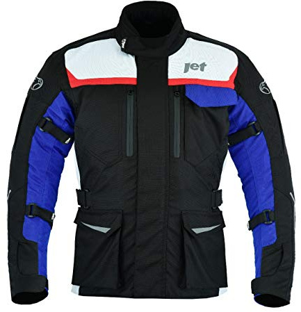 Jet Motorradjacke Herren Mit Protektoren Textil Wasserdicht Winddicht Aero Cool MERICANA (3XL (EU 56-58))