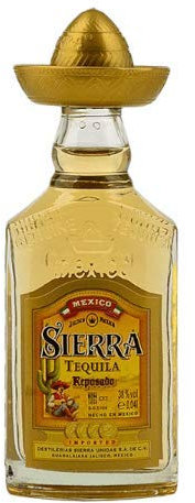 Sierra Tequila Reposado (Gold) Miniature - 4cl Single Bottle