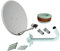 Kit Antena parabólica 60cm Tecnovoz + Soporte Pared + Rollo 20m TELEVES + LNB Universal
