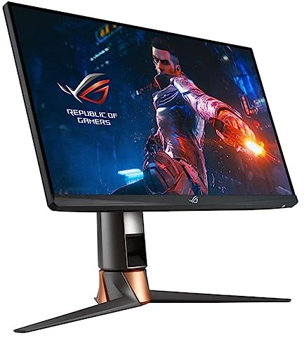 ASUS ROG Swift 360Hz PG259QN - Monitor da gioco HDR 24 1080p Full HD Fast IPS, 1 ms, G-SYNC, ULMB, Eye Care, HDMI, DisplayPort, USB, design ergonomico, montaggio a parete VESA, HDR10, primo 360Hz