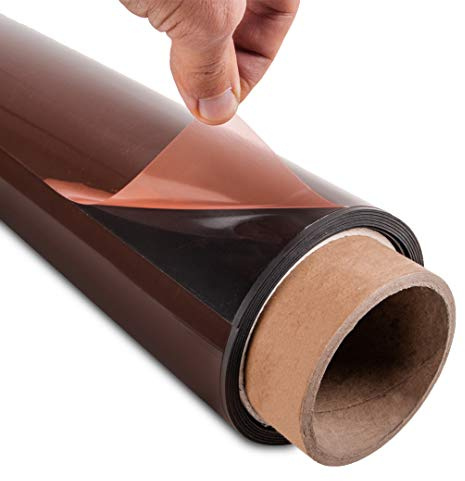 magnets4you Magnetfolie schwarz beschichtet & selbstklebend, Breite 610x1 mm, Laufmeter