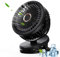 JOPHEK Ventilador USB, 5000mAh Ventilador Portátil Ventilador de Mesa Mini Ventilador Pequeño 4 Velocidades Ventiladores de Clip, Ventiladores de Sobremesa para Oficina, Hogar, Viajar (Negro)
