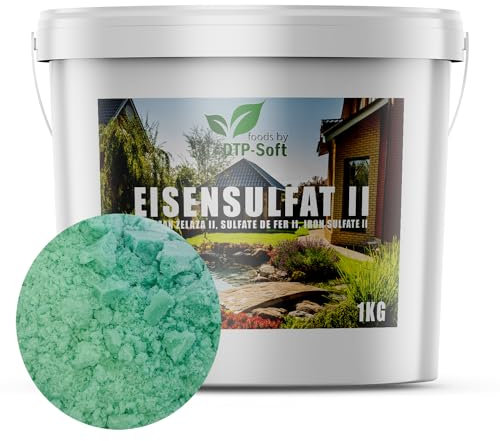 1kg Eisensulfat II Heptahydrat Eisendünger Antimoos Grasdünger gegen Schnecken im Eimer