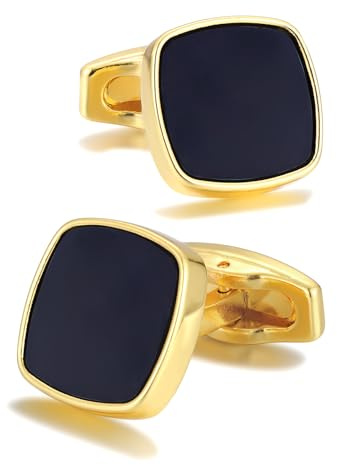 Herren silber Manschettenknöpfe Cufflinks Manschettenknopf für Hochzeit Geschäft Geschenk chwarz